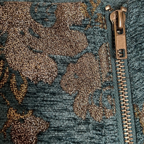 Woven Free People Movin On Teal Mini Skirt Size 4 - Picture 6 of 10